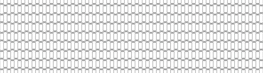 Seamless geometric cube pattern with clean black lines on white background forming abstract three-dimensional illusion in modern isometric style for backgrounds textiles wallpapers tiling