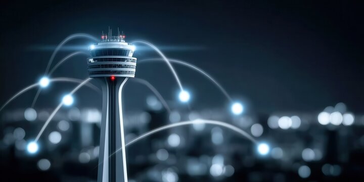 Vast metropolis control tower mapping project planning signals operation pathways task execution patterns and optimization management lights