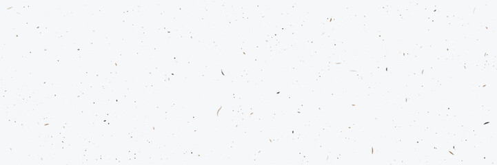 White speckled handmade recycled paper texture with scattered natural fibers and organic particles, eco-friendly craft background for stationery, packaging, branding, print, modern design