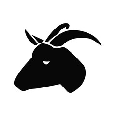 Goat head icon, animal © Popular Vector Art