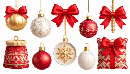 Festive Holiday Ornaments Elegant Christmas Decorations