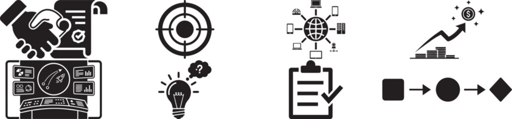 Business and management concept icons