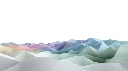 Abstract Peaks: A mesmerizing low-angle shot showcases a field of crystalline peaks, evoking a sense of tranquility and artistic beauty. 