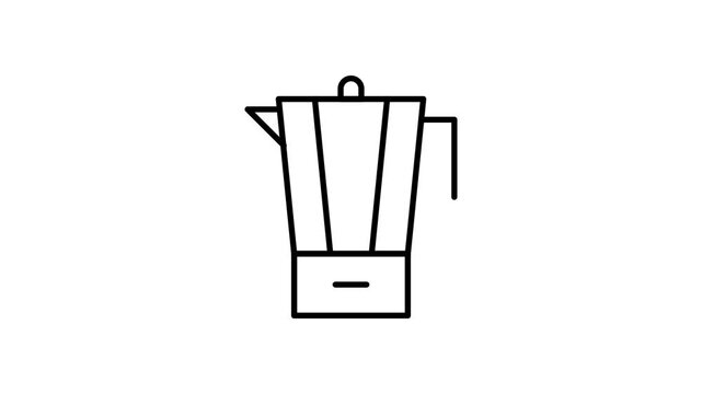 Outline of a blender icon, featuring a jar and base, symbolizing kitchen appliances and food preparation.
