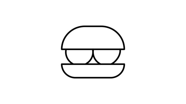 A simple hamburger icon set against a black background, often used for menu navigation in applications.