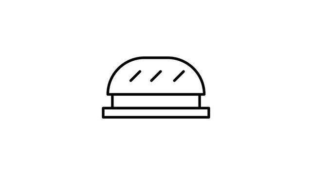 A simple hamburger icon set against a black background, commonly used for menu navigation.