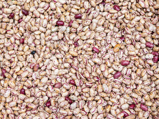 Close Up of Heap Pinto Bean. Background, texture.