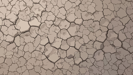 Dry Cracked Earth Texture A Visual Representation of Drought and Environmental Degradation