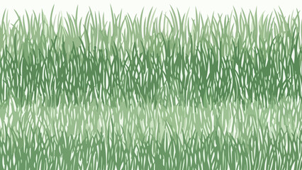 A stylized illustration of a fresh green grass field, representing a natural lawn texture and springtime concept on a white background