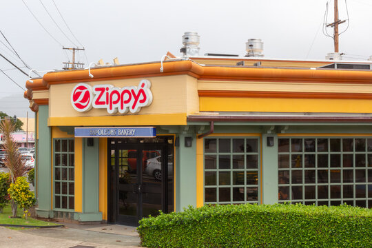Exterior view of Zippy's, a fast food casual restaurant chain based in Hawaii. Image taken February 27, 2024