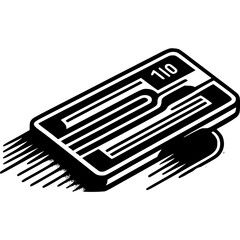 Cash Flow Icon Vector for Financial Growth, Revenue, and Money Movement