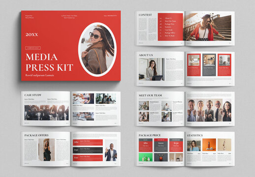 Media Press Kit Template Landscape