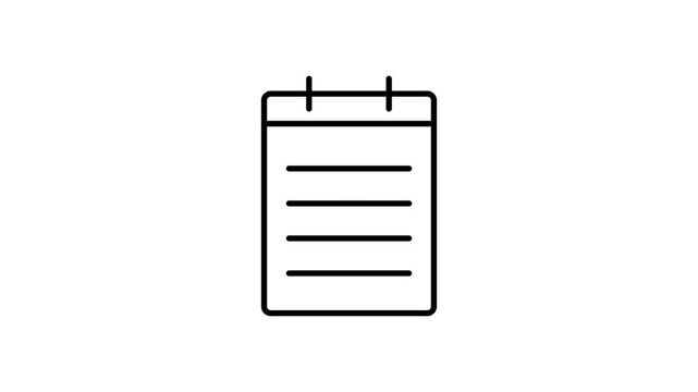 Outline of a clipboard icon, symbolizing note-taking or document organization.