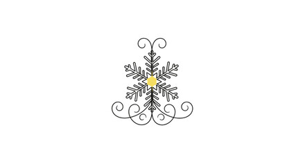 Snowflake Ornament: An elegant snowflake-inspired ornament, embodying the delicate beauty of winter. Suitable for seasonal projects, capturing the essence of the winter wonderland.