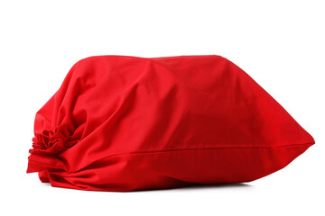 Full Santa Claus bag isolated on white background