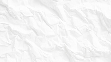 Crumpled white paper background for texture designs and elegant presentations