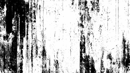 Distressed Black and White Wood Texture Background with Grunge Elements