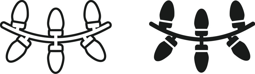 Two pairs of stylized cartoon eyelashes on — Outline, silhouette, and on transparent background. EPS 10.