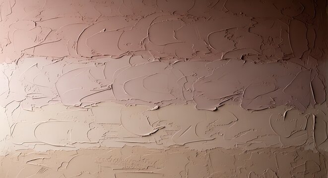 Textured plaster wall, layered in dusty rose and clay beige, heavy impasto, visible brushstrokes, minimalist.
 - Powered by Adobe
