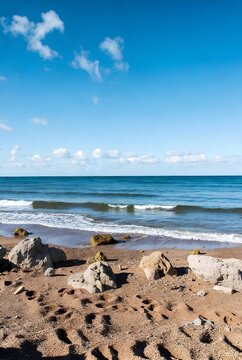 beach and sea