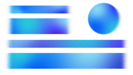 青いグラデーションのスプレーテクスチャのテロップベースセット