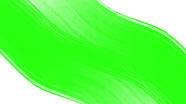 Wave Brush Swipe Transition Green Screen 4K
