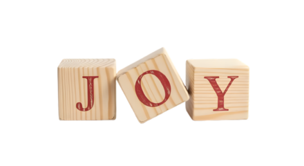 Wooden blocks forming a word help