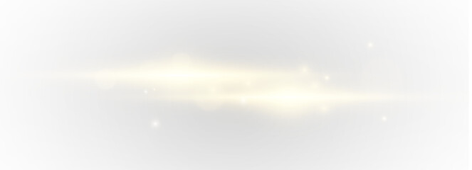 Fototapeta premium A luminous gold line sweeps across the scene, leaving a thin shimmering trail that adds richness and depth. PNG