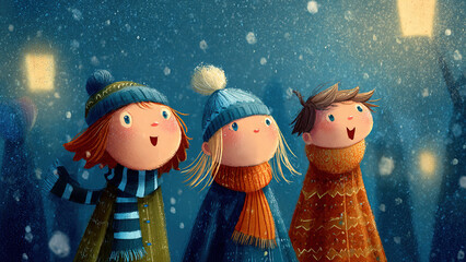 Cute Christmas Character Illustration