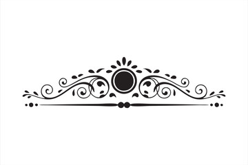 Classic Scrollwork Divider Element for Editorial and Print Design