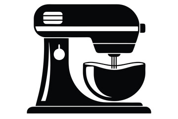 An automated stand mixer blends ingredients in a bowl; it looks clean and modern