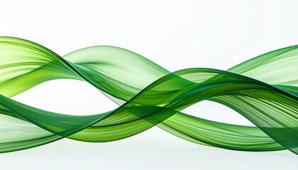 abstract green waves