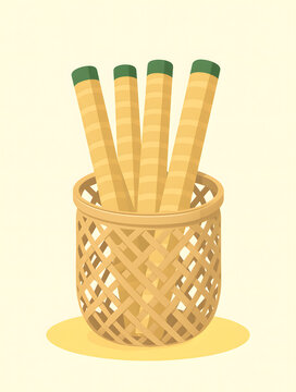 Lemang prop for malay theme decoration