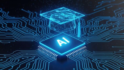 Artificial intelligence education and learning on a digital circuit board