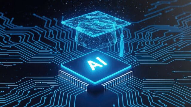 Artificial intelligence education and learning on a digital circuit board