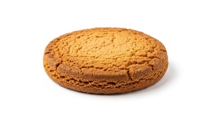Warm, freshly baked cookie isolated on white ready for a delicious treat or a quick snack, perfect for bakeries, cafes, and dessert menus online