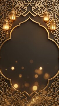 A gold frame with a black background. The frame is decorated with gold and has a gold border