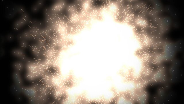 Spark Burst Particle Logo Reveal