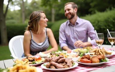 Joyful Backyard BBQ Bash: Grilled Delights & Laughter with Loved Ones. High quality