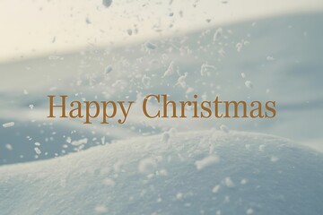 Wish a Happy Christmas with this snowy winter scene, perfect for holiday cards, festive greetings, and spreading seasonal cheer to friends and family online now