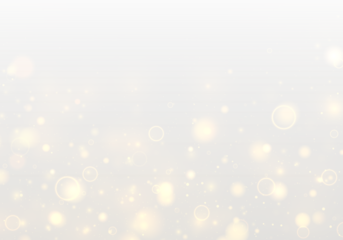 Radiant gold dust shines with glowing highlights and soft flare over the bokeh. Twinkling particles, sparkling blur, and shimmering golden glow create a festive Christmas and New Year effect.