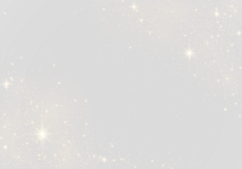 Soft glowing gold dust png with Christmas sparkles floats on transparent background. Yellow light particles, sparks, highlights, and bokeh create magical festive effects. Perfect for overlays, cards.