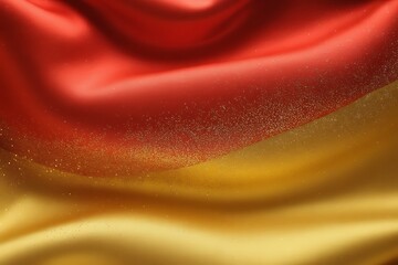 Stunning red and gold fabric blend with glitter dust for captivating holiday themed designs and luxury branding elements adding a touch of elegance and glamour