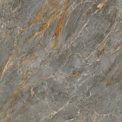 Luxury grey marble texture background with golden veins. High resolution natural stone pattern with brown and orange streaks for interior design, ceramic wall tiles, kitchen countertops, or floor arch