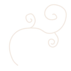 Sicilicm Element Decorative - Swirl Branches Vector - Nature Curve 