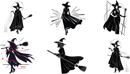 Witch silhouette art