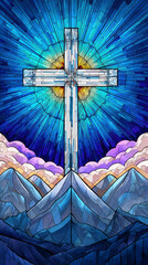 Obraz premium Archangel with Sword and Serpent – AI Generative