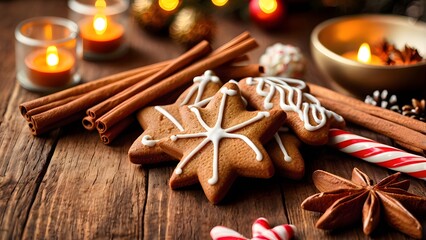 Gingerbread Cookie Scene