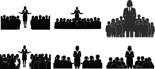 Fototapeta premium Teaching a large group