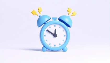 Classic retro alarm clock on white background signifies that time is money and the approaching deadline